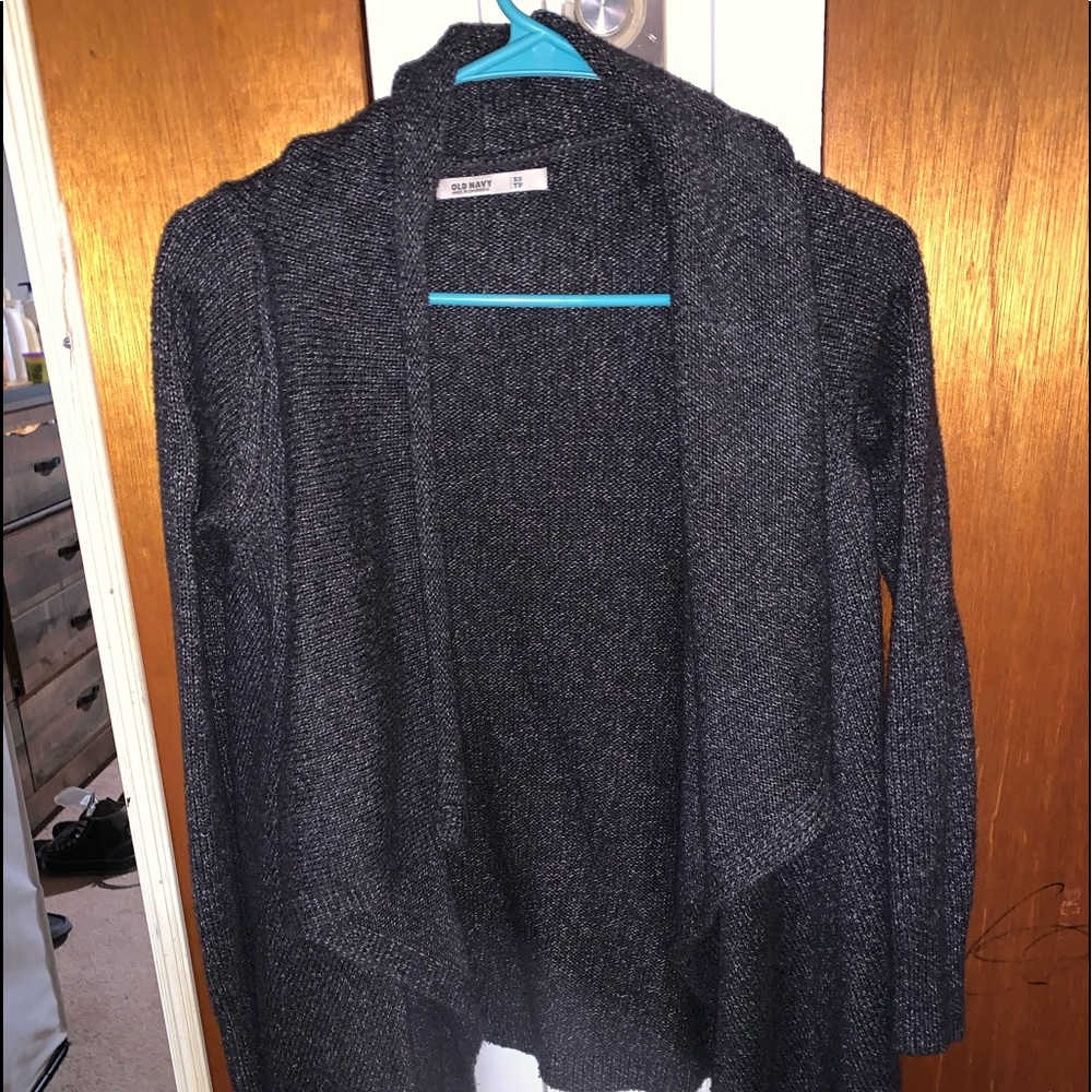 Gray cardigan